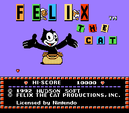Felix the CAT. Nintendo 8 bit Dendy.