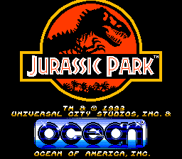 Jurassic Park. Nintendo 8 bit Dendy.