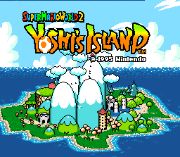 Super Mario World 2 -Yoshi Island. Super Nintendo